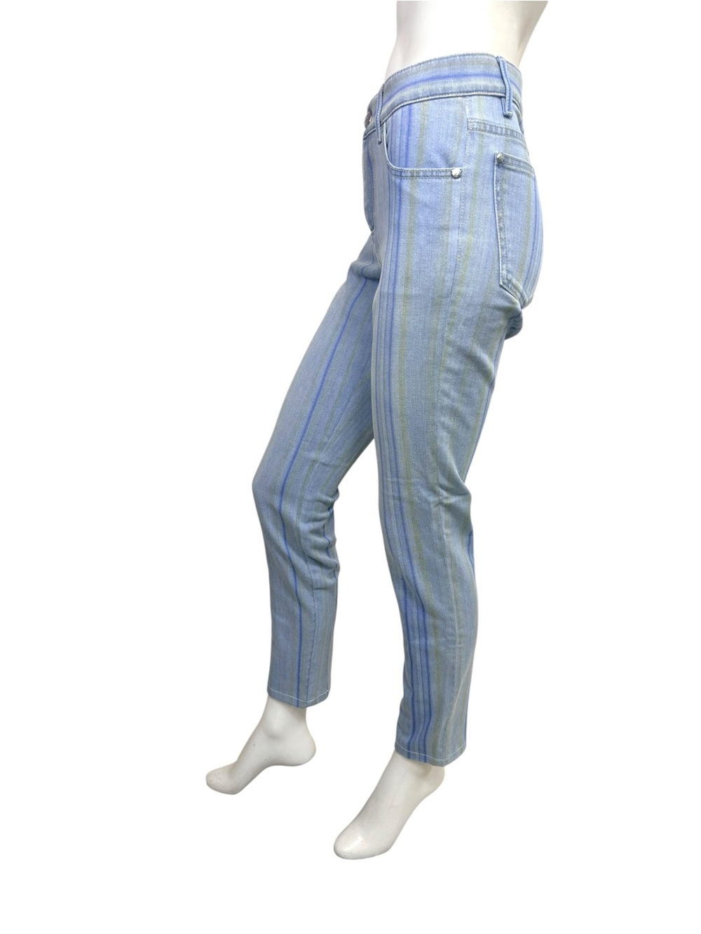 Chanel Spring 2006 Striped Denim Jeans FR 36 - Picture 4 of 9